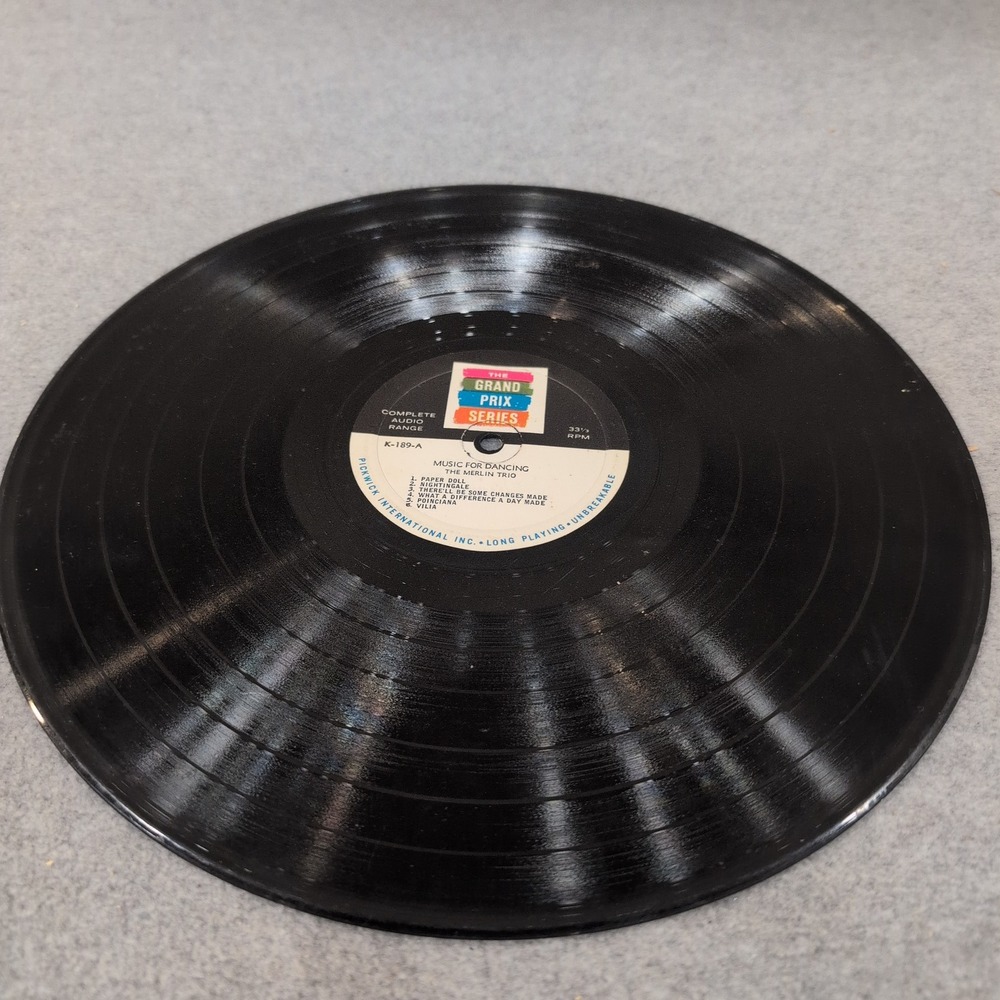 The Merlin Trio Music for Dancing Vinyl LP Grand Prix Series K-189 Pickwick Jazz - Picture 5 of 6